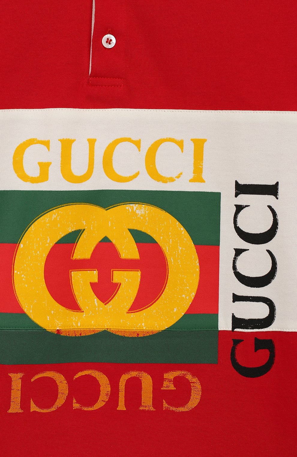 Хлопковое поло GUCCI, арт. 573935/XJAAM, фото 3