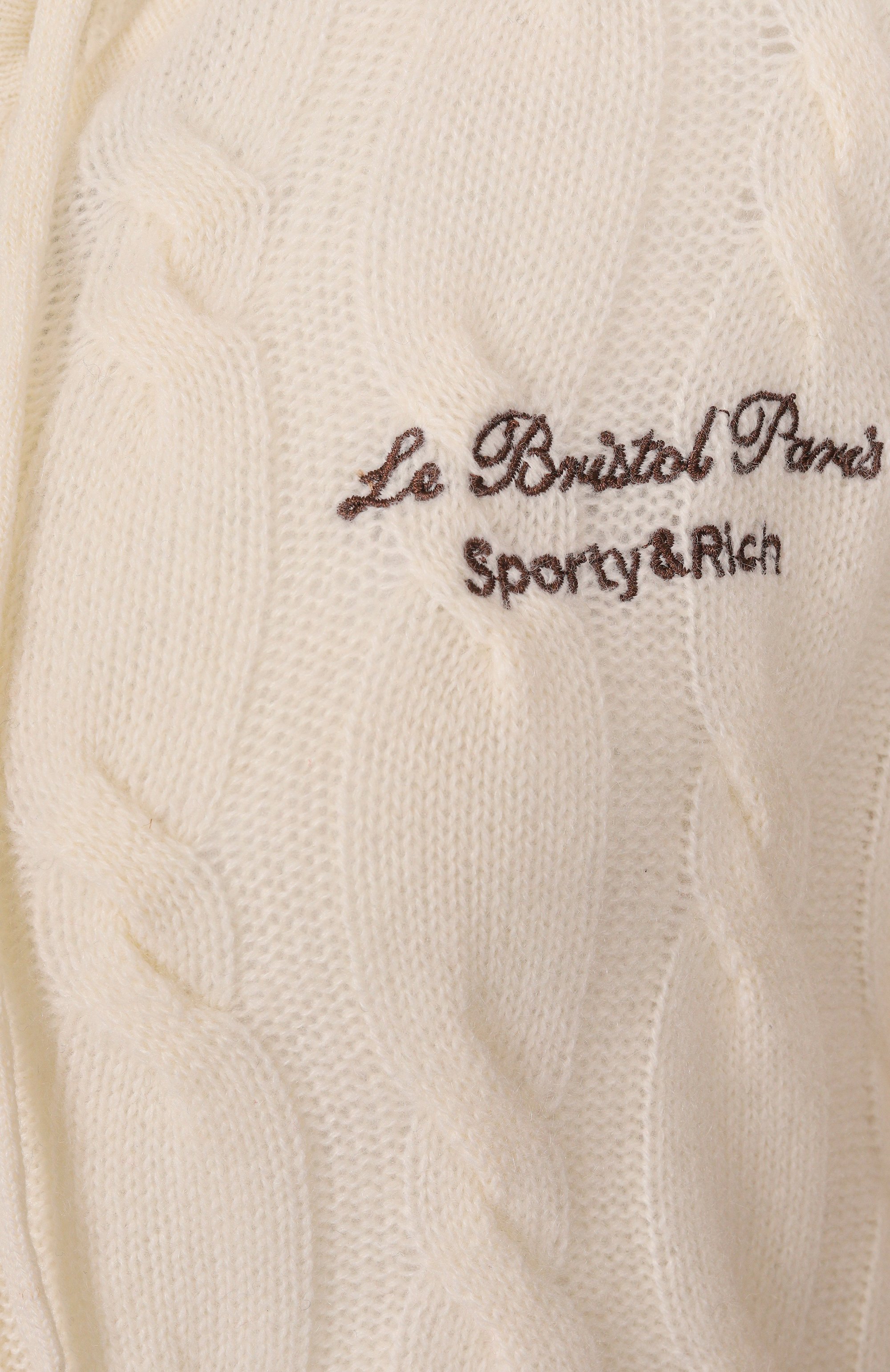 Кардиган из кашемира и шерсти sporty & rich x le bristol paris SPORTY AND RICH, арт. CA005517619CR01, фото 6