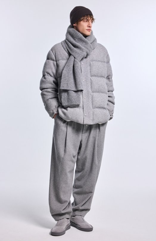 Кашемировый пуховик Zegna UCT52/CI23 Серый  UCT52/CI23 Фото 6