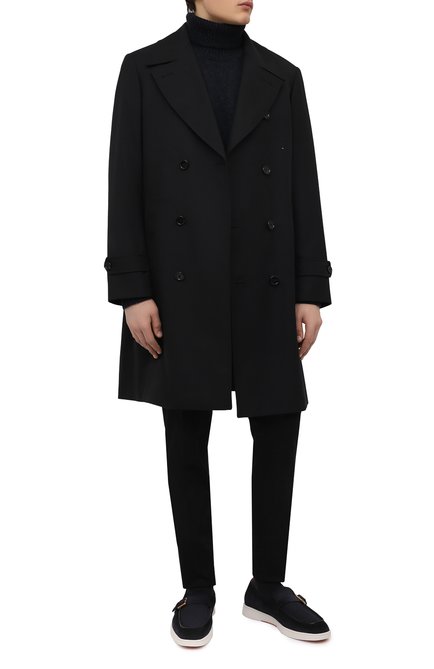 Мужские замшевые лоферы SANTONI, арт. MGMG18036BARSRVRU59