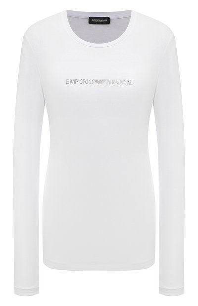 Женская хлопковый лонгслив EMPORIO ARMANI, арт. 163229/4F223