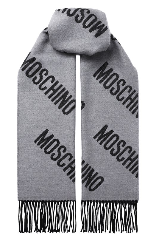 Шерстяной шарф Moschino 50234/M5873 Серый 50234/M5873