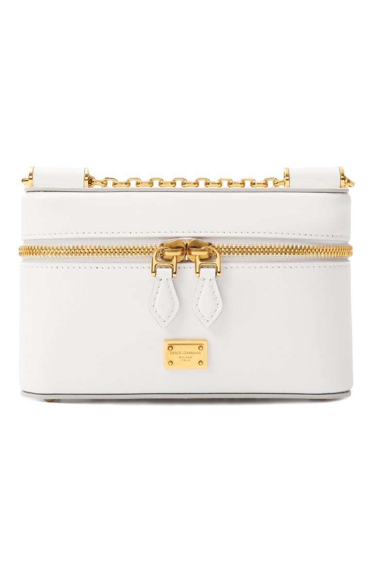 Женская сумка sicily DOLCE & GABBANA белого цвета, арт. BB7800/B7321 | Фото 1 (Материал: Натуральная кожа; Ремень/цепочка: На ремешке; Размер: mini; Автоматизация ТО: Проставлено; Автоматизация состава: Проставлено)