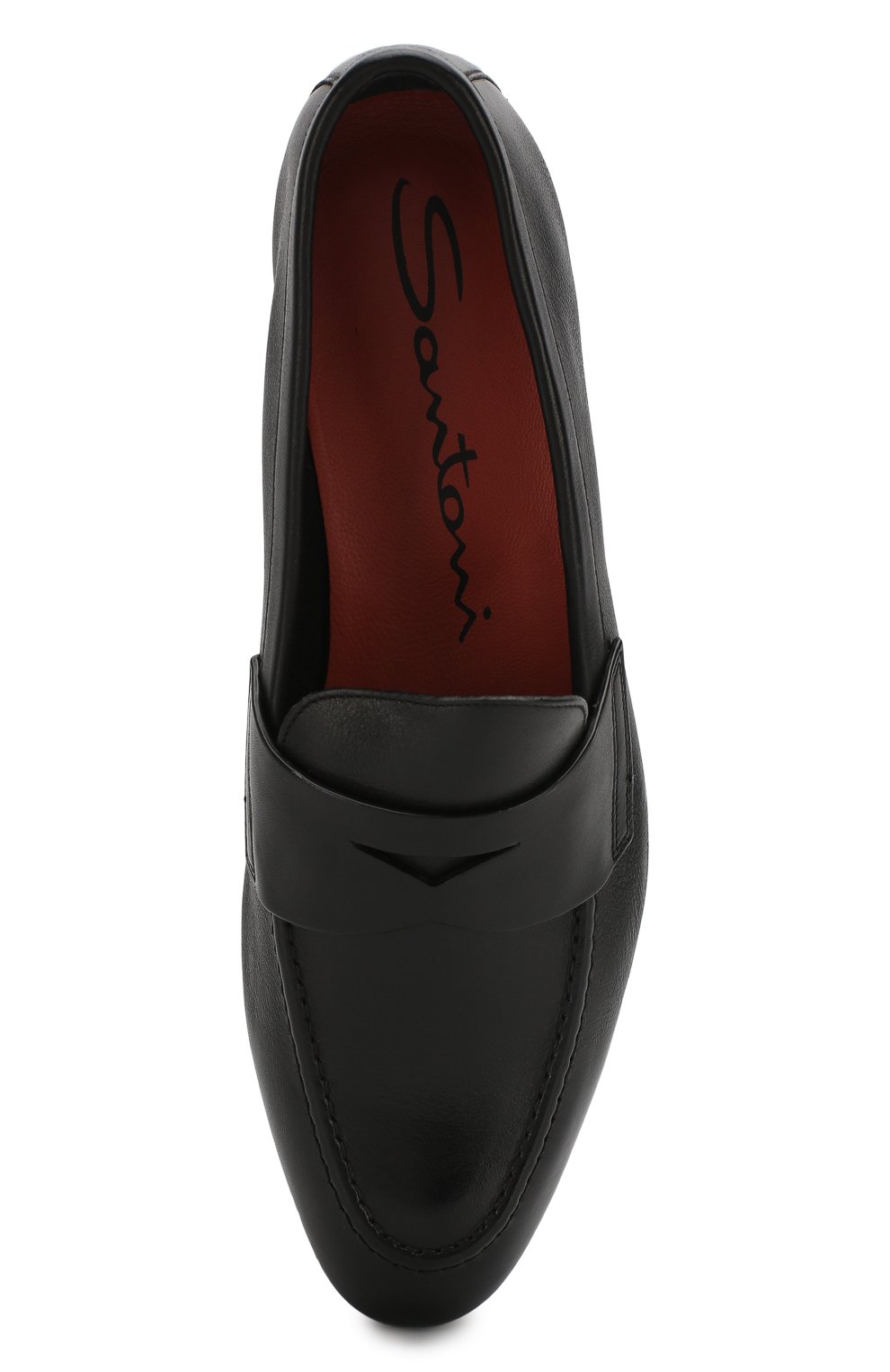 Кожаные пенни-лоферы SANTONI, арт. WUSM57616BI3SLGAN01, фото 5