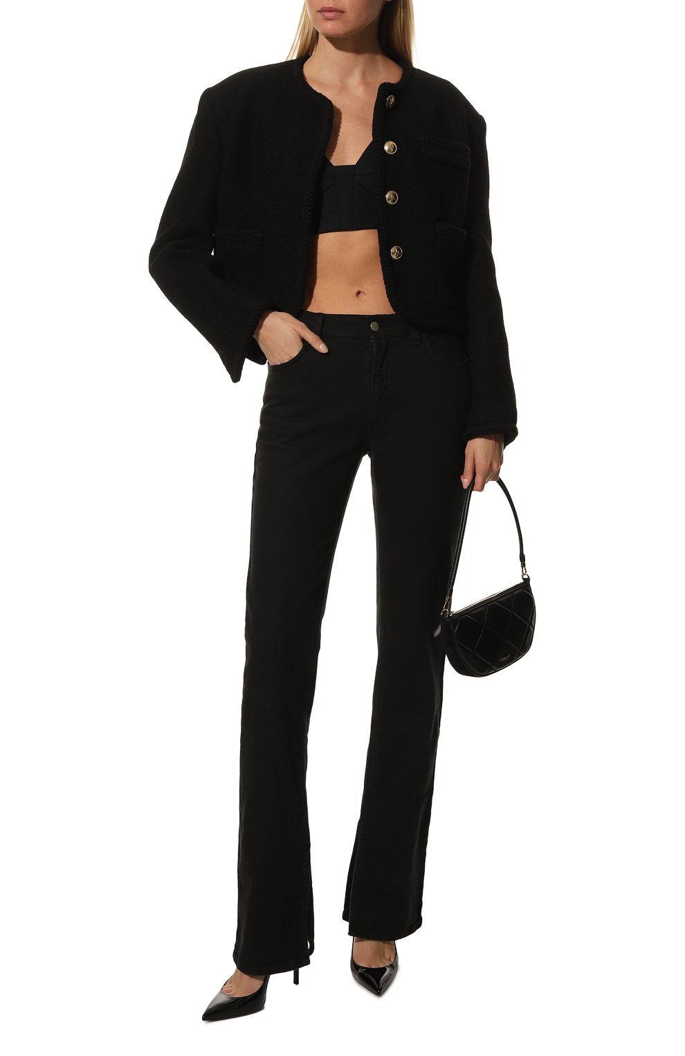 Шерстяной бра-топ CHAPURIN черного цвета по цене 37500 руб., арт. T1/18881/6441-м/FW22-23, фото 2 Шерстяной бра-топ CHAPURIN, арт. T1/18881/6441-м/FW22-23, фото 2