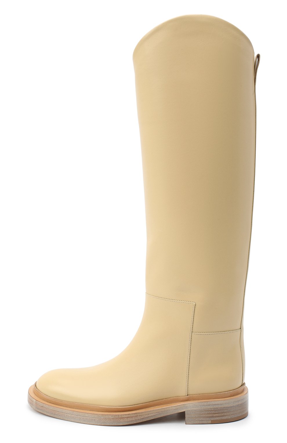 Кожаные сапоги JIL SANDER желтого цвета по цене 149500 руб., арт. JS35043A-12002, фото 3 Кожаные сапоги JIL SANDER, арт. JS35043A-12002, фото 3
