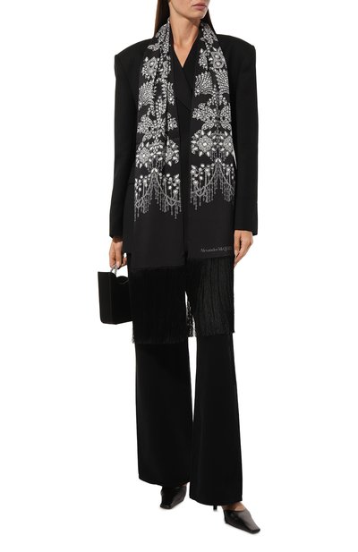 Шелковый шарф ALEXANDER MCQUEEN, арт. 757239/3011Q, фото 3