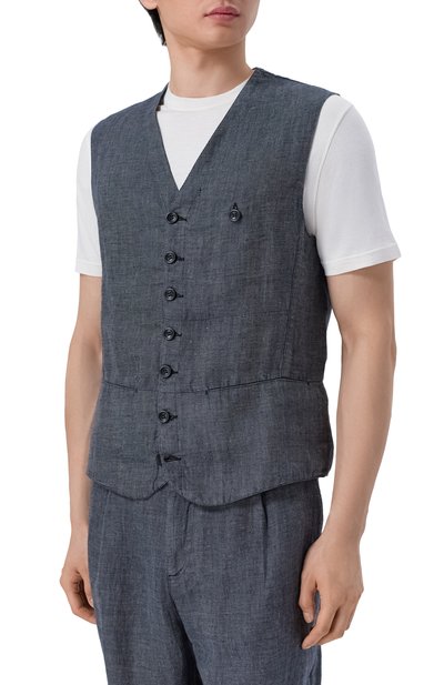 Льняной жилет HANNES ROETHER, арт. WE26SPER.6048, фото 3