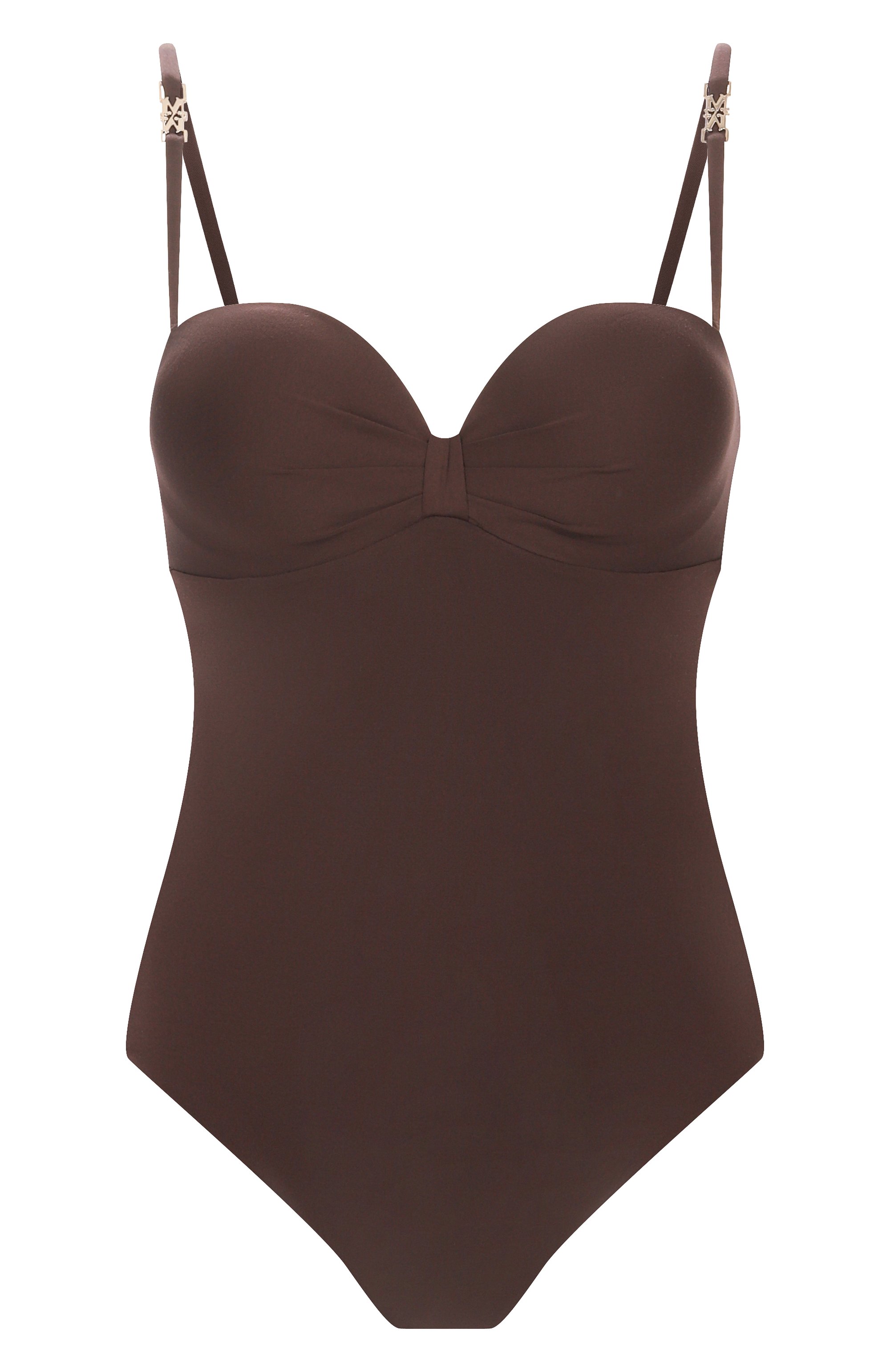 Слитный купальник MAX MARA коричневого цвета по цене 32510 руб., арт. CHANTAL 241683101, фото 1 Слитный купальник MAX MARA, арт. CHANTAL 241683101, фото 1