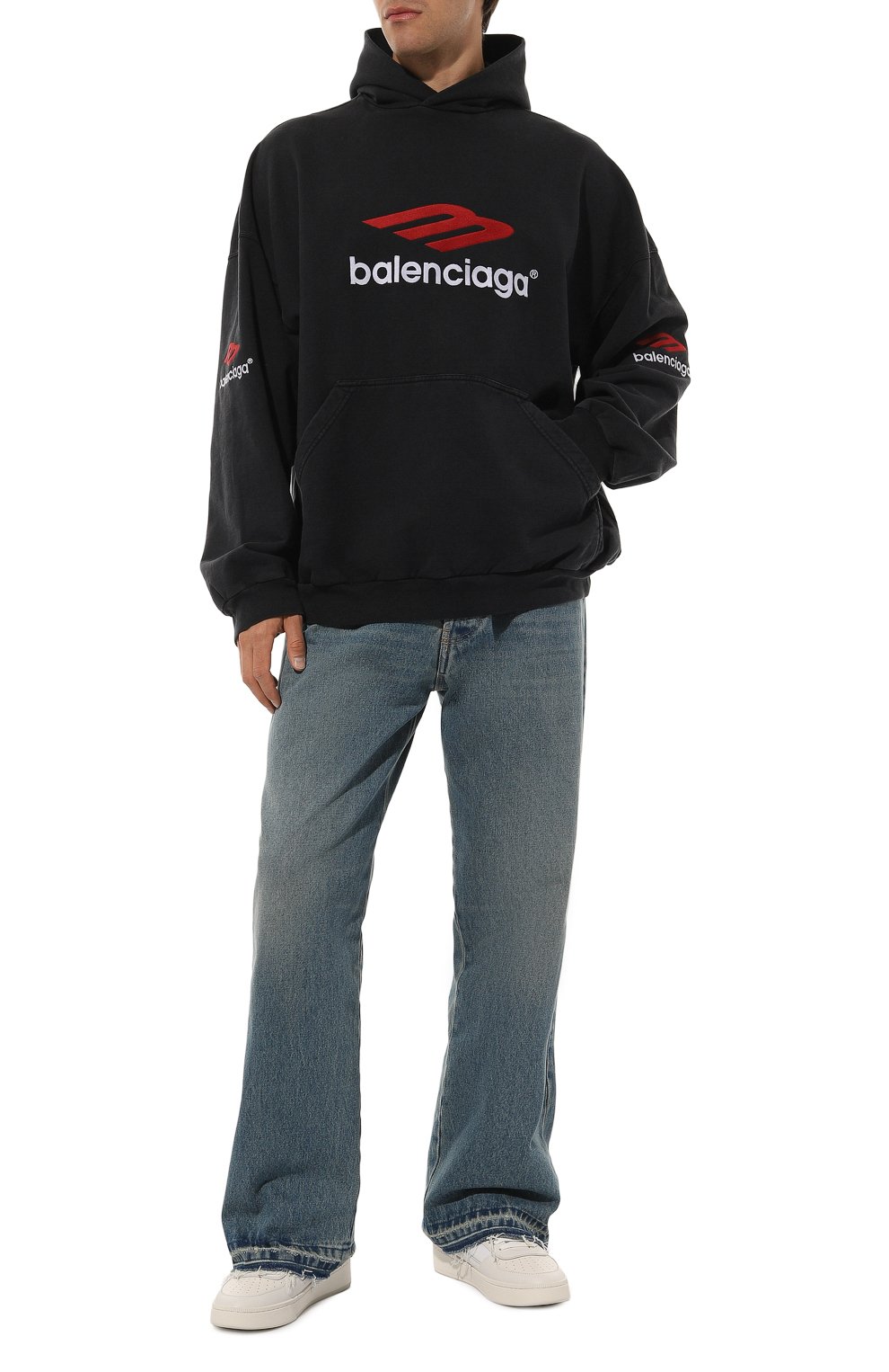 Хлопковое худи BALENCIAGA, арт. 739024/TPVD8, фото 2