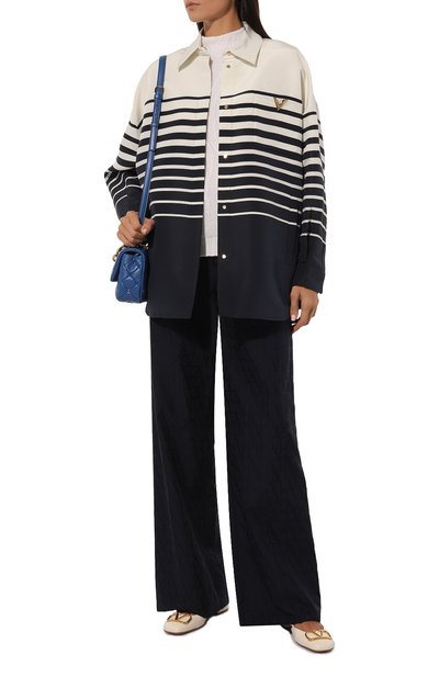 Шелковая куртка-рубашка VALENTINO, арт. 5B3CI0R18P4, фото 2