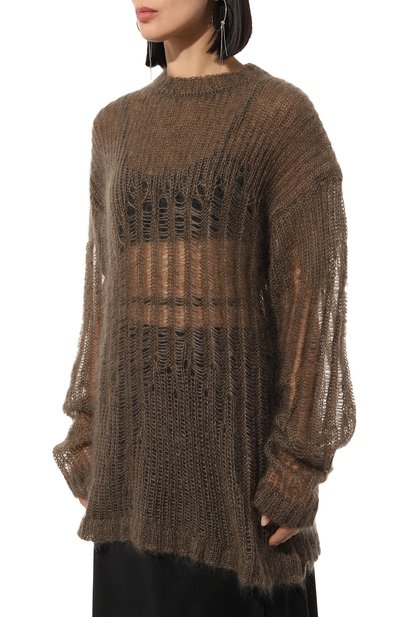 Пуловер из шерсти и шелка ANN DEMEULEMEESTER, арт. 2402-W-KN09-KN044-046, фото 3