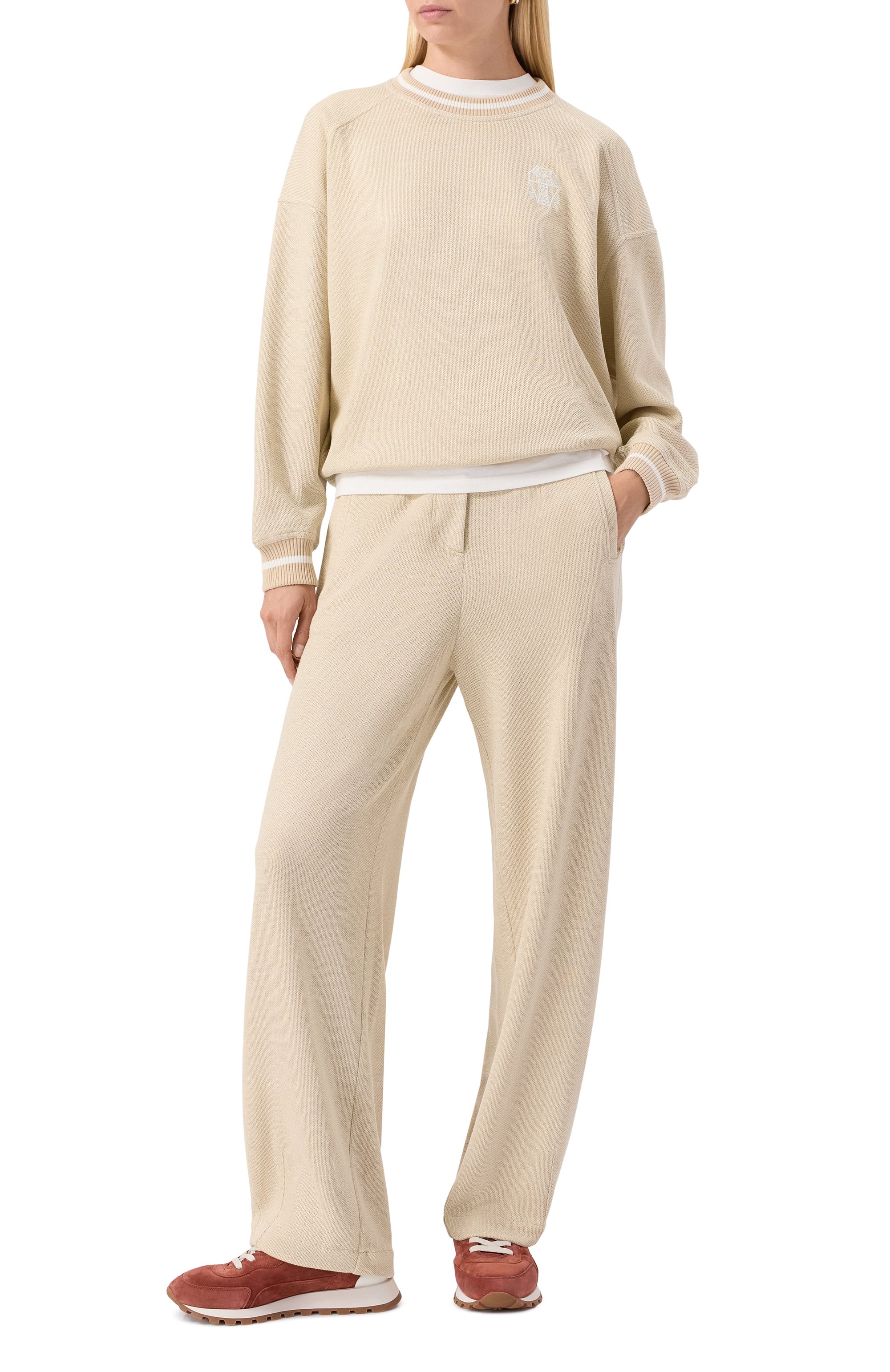 Свитшот из вискозы и хлопка BRUNELLO CUCINELLI, арт. MP930SN900, фото 2