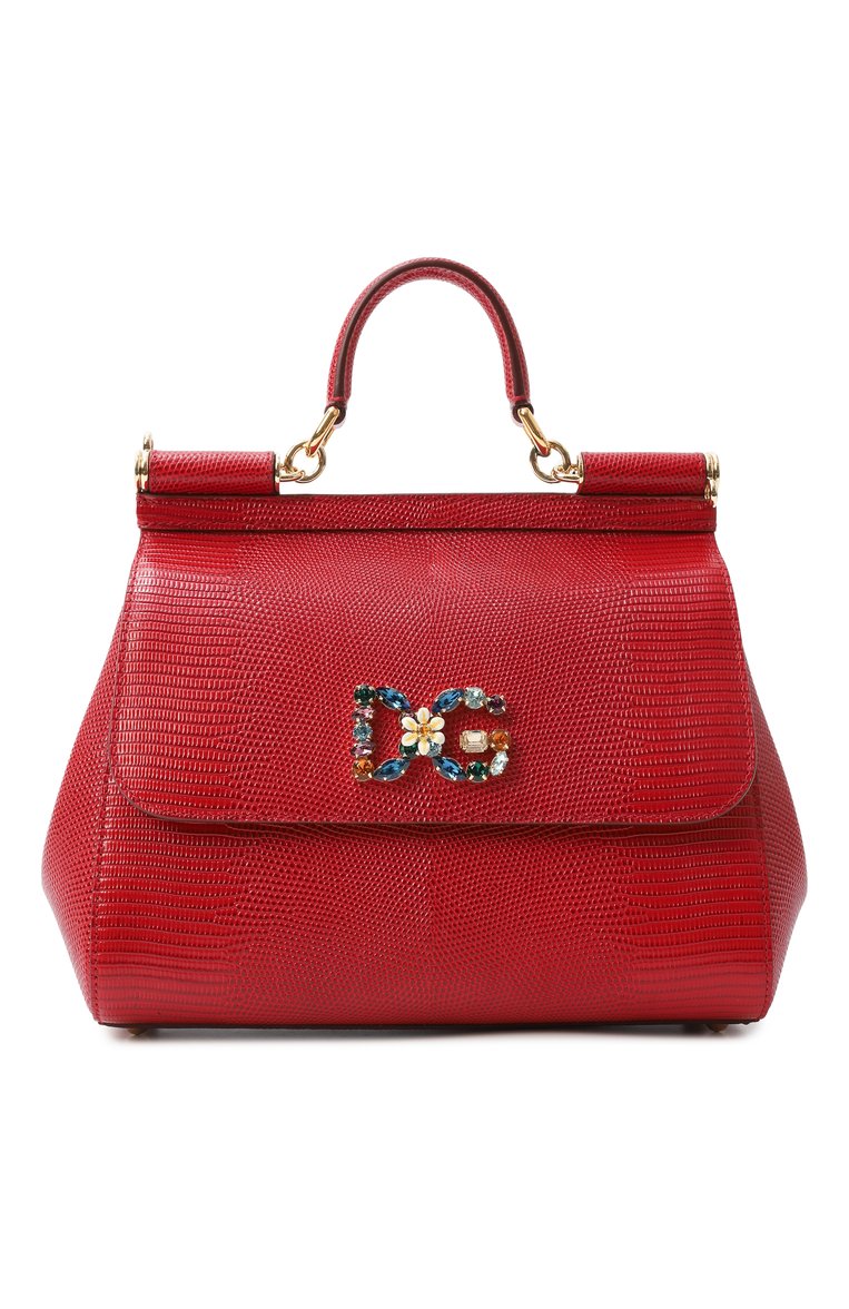 Женская сумка sicily medium DOLCE & GABBANA красного цвета, арт. BB6002/AI742 | Фото 1 (Материал: Натуральная кожа; Ремень/цепочка: На ремешке; Статус проверки: Проверено, Проверена категория; Сумки-технические: Сумки через плечо, Сумки top-handle; Размер: medium; Автоматизация состава: Проставлено; Автоматизация ТО: Проставлено; Автоматизация Diginetica: Проверено)