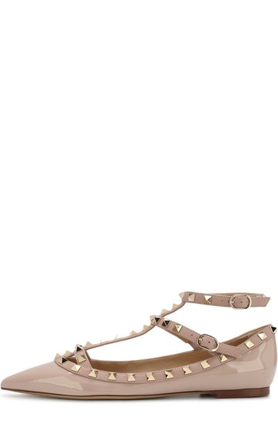 Лаковые балетки rockstud с ремешками VALENTINO, арт. ZW2S0376/VNW, фото 3