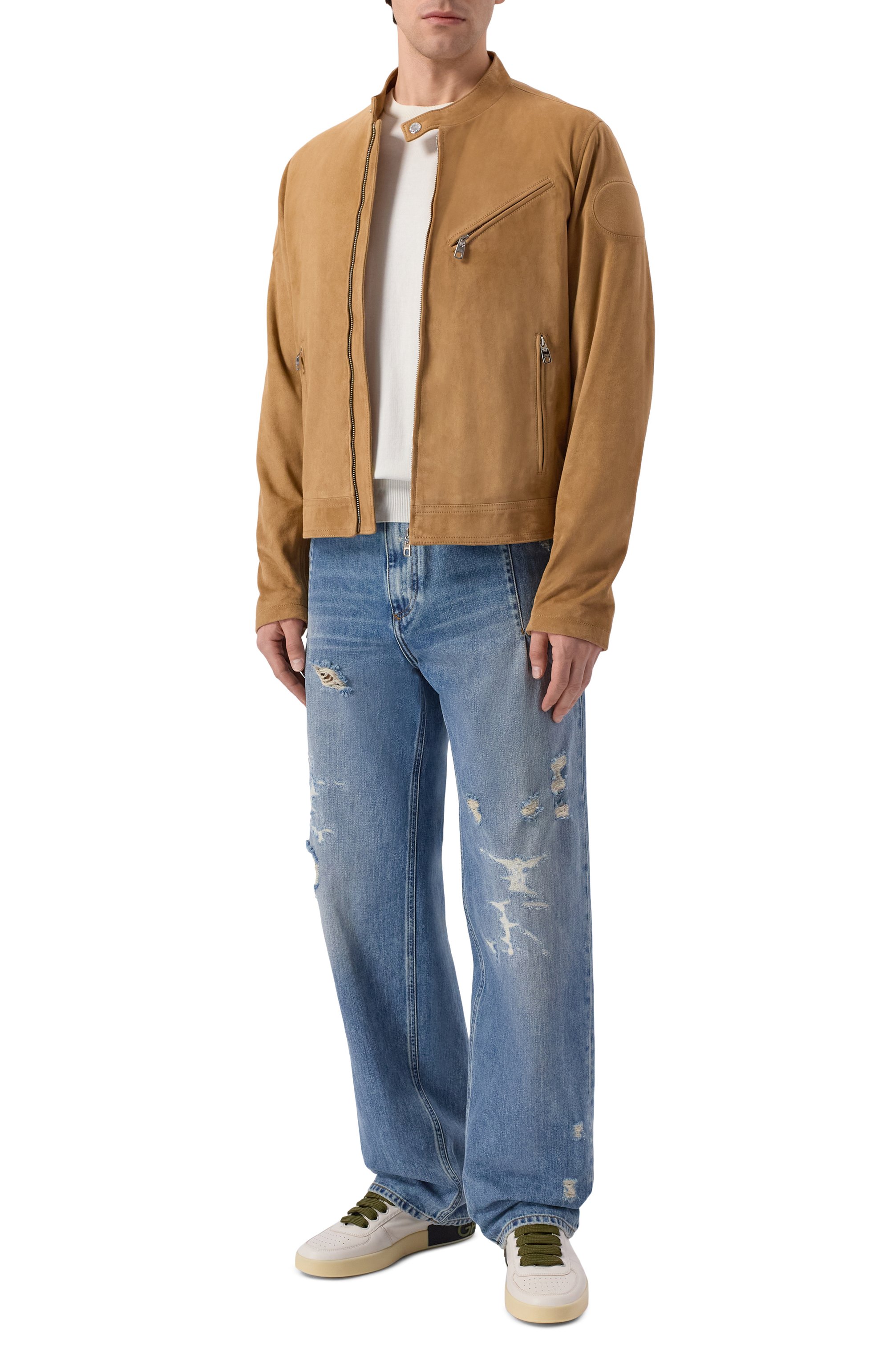 Кожаные кеды portofino DOLCE & GABBANA, арт. CS2392/A0218, фото 2