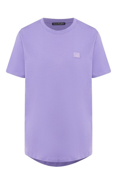 Женская хлопковая футболка ACNE STUDIOS, арт. AL0038/W