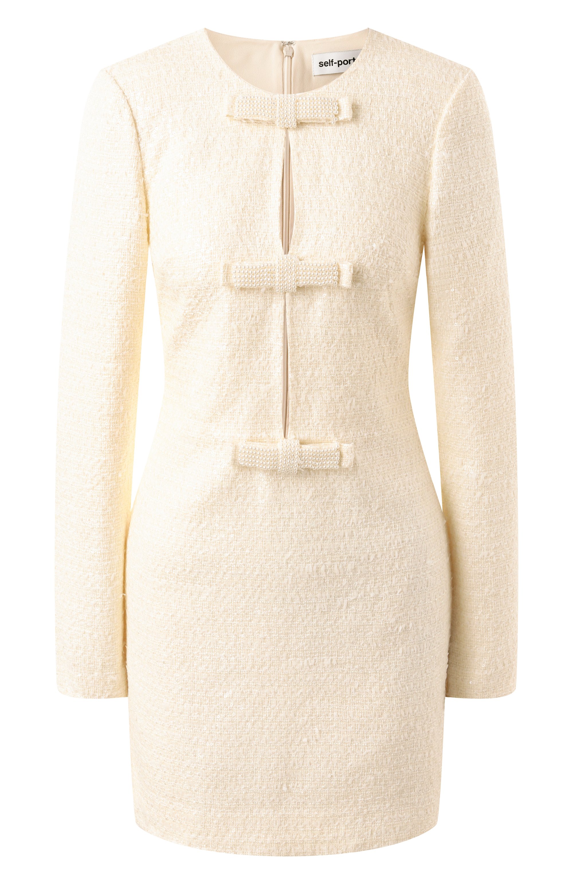 Твидовое платье SELF-PORTRAIT, арт. RS25-027S-C, фото 1