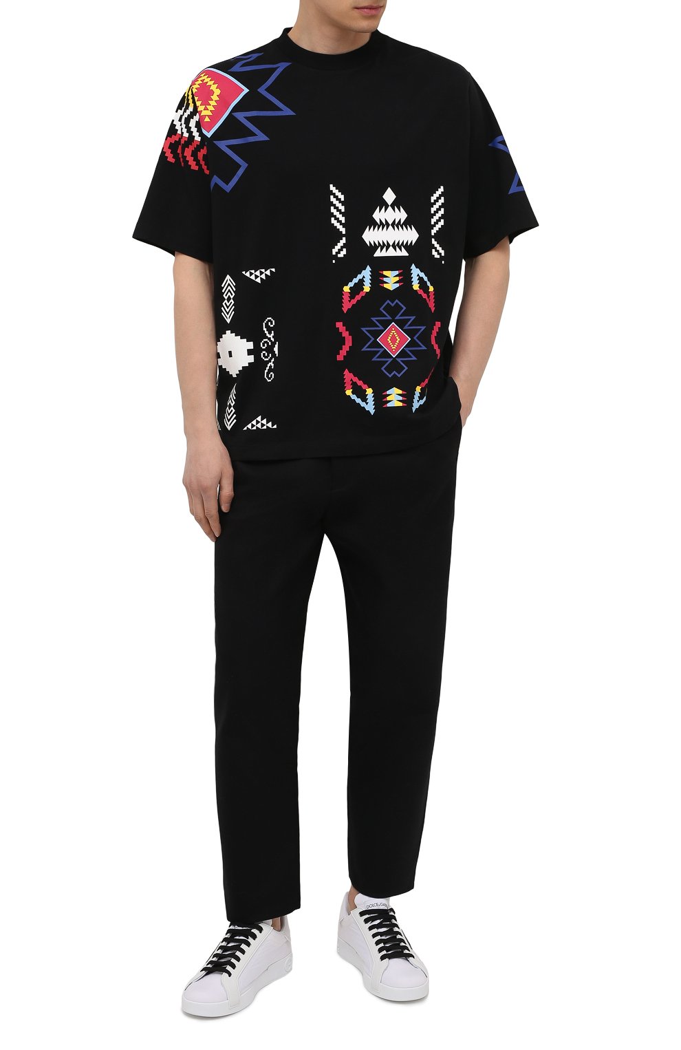 Хлопковая футболка MARCELO BURLON, арт. CMAA054S21JER003, фото 2