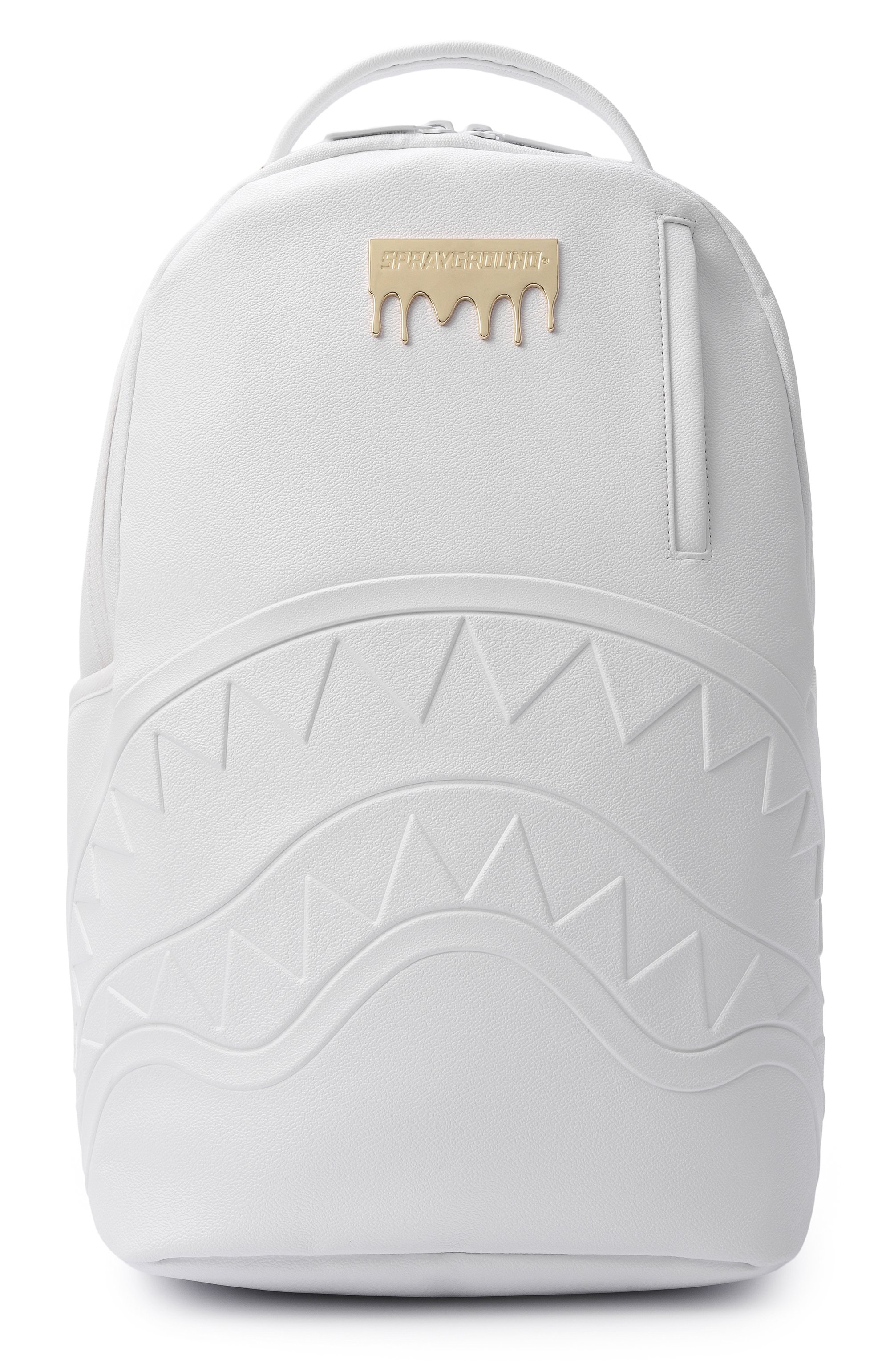 Рюкзак gold brick luxe SPRAYGROUND белого цвета по цене 19950 руб., арт. 910B9245NSZ/G0LD BRICK LUXE WHITE DLXSV BACKPACK, фото 1 Рюкзак gold brick luxe SPRAYGROUND, арт. 910B9245NSZ/G0LD BRICK LUXE WHITE DLXSV BACKPACK, фото 1