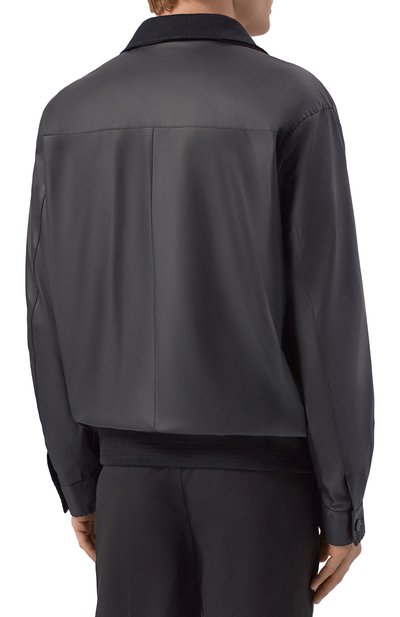 Кожаный бомбер KITON, арт. UW2358AV0814H, фото 4