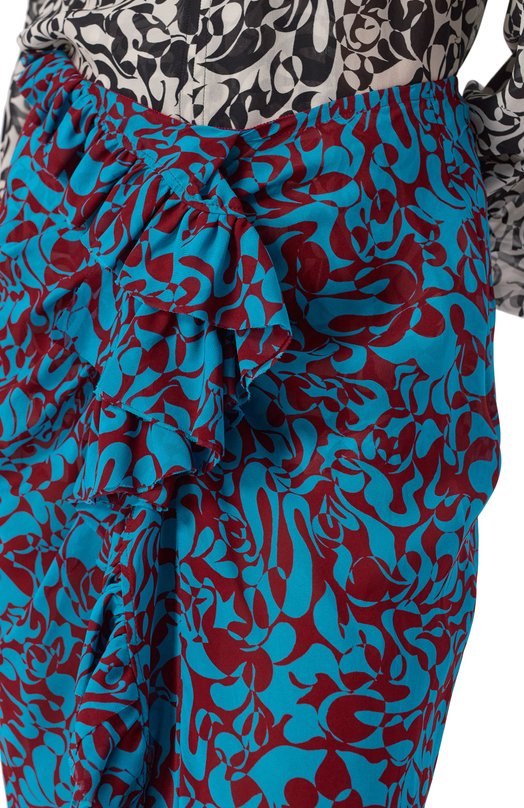 Юбка из вискозы Dries Van Noten 130813/3006 Разноцветный  130813/3006 Фото 5