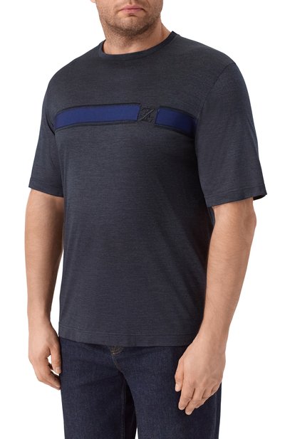 Шелковая футболка ZILLI, арт. TSR02AM0608VZLE01, фото 3