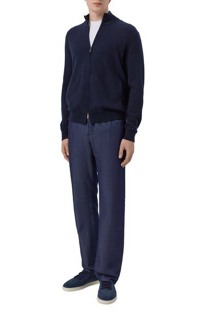 Мужские кожаные кеды soho walk LORO PIANA, арт. FAL2899