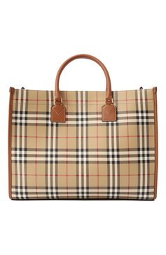 Женская сумка-тоут freya medium BURBERRY бежевого цвета, арт. 8097568 | Фото 6 (Размер: medium; Драгоценные камни: Проставлено; Материал сплава: Проставлено; Материал: Экокожа)