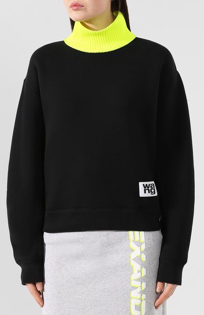 Хлопковый свитер ALEXANDERWANG.T черного цвета по цене 27500 руб., арт. 4CC2191087, фото 3 Хлопковый свитер ALEXANDERWANG.T, арт. 4CC2191087, фото 3