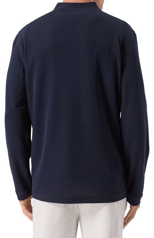 Джемпер из хлопка и шелка Brunello Cucinelli MW8661365 Синий  MW8661365 Фото 4
