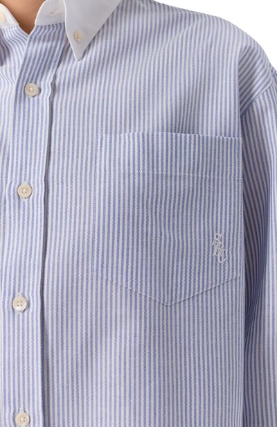 Хлопковая рубашка SPORTY AND RICH, арт. SI02762302ST09, фото 5