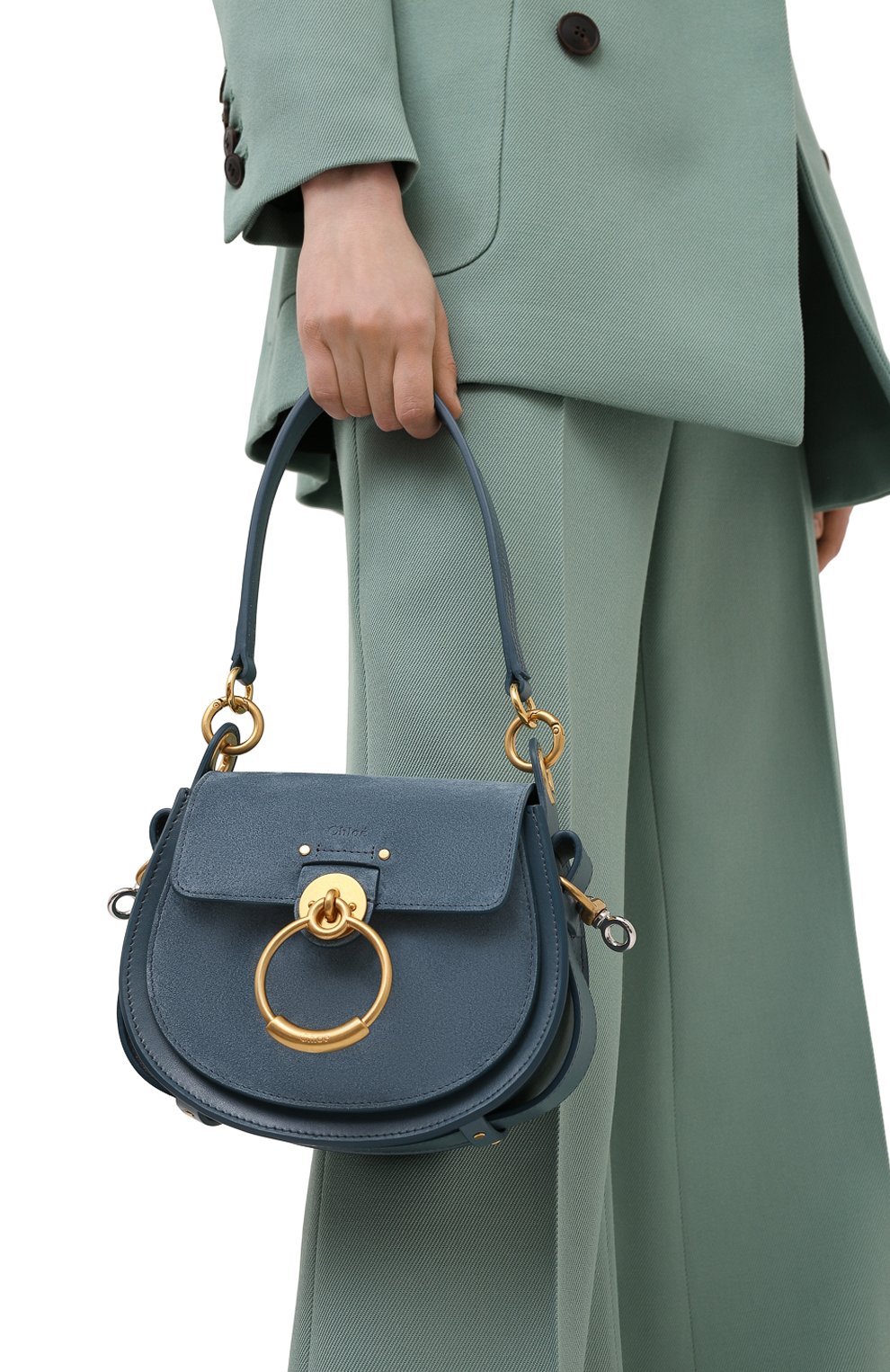 Сумка tess CHLOÉ синего цвета по цене 186000 руб., арт. CHC21US153E31, фото 2 Сумка tess CHLOÉ, арт. CHC21US153E31, фото 2