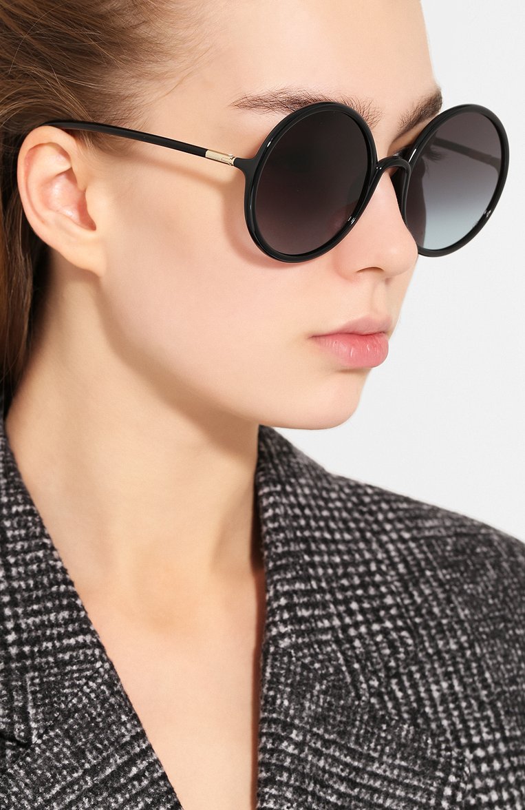 Женские солнцезащитные очки DIOR EYEWEAR черного цвета, арт. S0STELLAIRE3 807 | Фото 2 (Статус проверки: Проверена категория, Проверено; Тип очков: С/з; Региональные ограничения белый �список (Axapta Mercury): RU, Не проставлено; Материал сплава: Проверено; Нос: Не проставлено; Оптика Гендер: оптика-женское; Очки форма: Круглые)