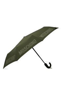 Мужской складной зонт MOSCHINO хаки цвета, арт. 8064-0PENCL0SE | Фото 2 (�Материал сплава: Проставлено; Материал: Текстиль, Металл, Синтетический материал; Нос: Не проставлено)