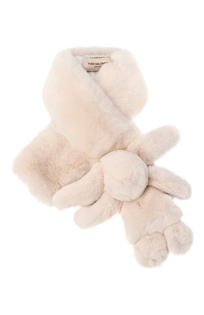 Меховой шарф из кролика YVES SALOMON ENFANT, арт. 21WEA703XXREXX