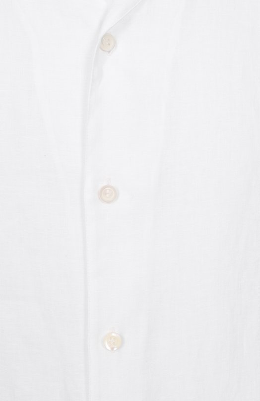 Льняная рубашка Brunello Cucinelli MM6840615 Белый  MM6840615 Фото 6