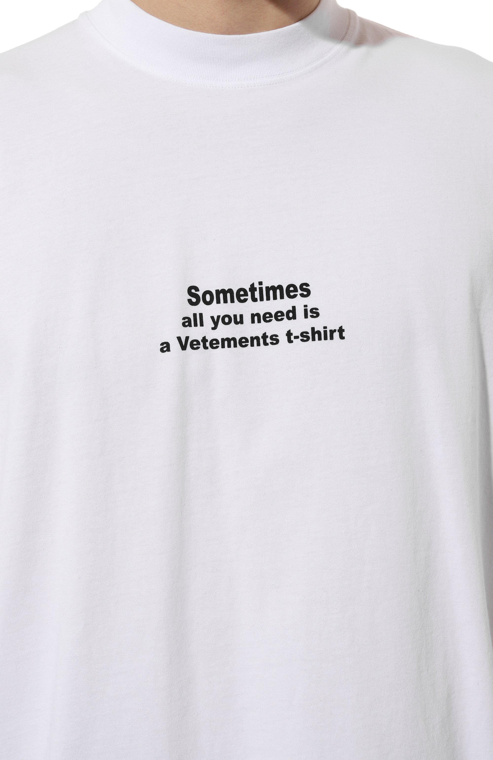 Хлопковая футболка VETEMENTS, арт. UA66TR690W, фото 8