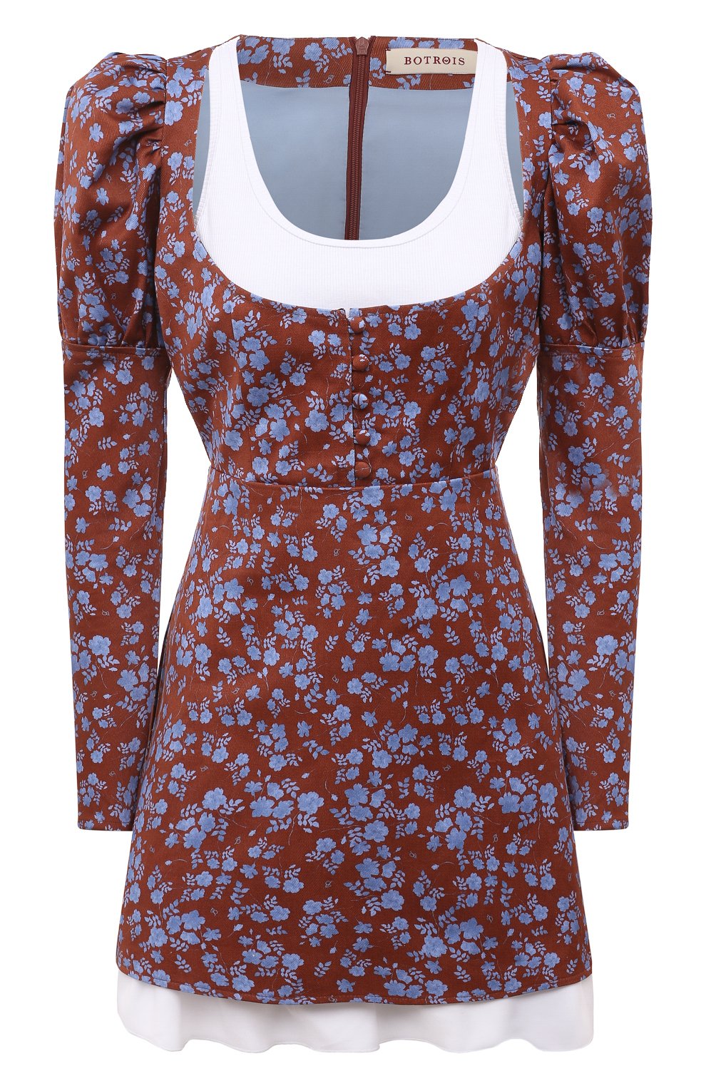 Хлопковое платье BOTROIS разноцветного цвета по цене 28900 руб., арт. SKU0000000603, фото 1 Хлопковое платье BOTROIS, арт. SKU0000000603, фото 1