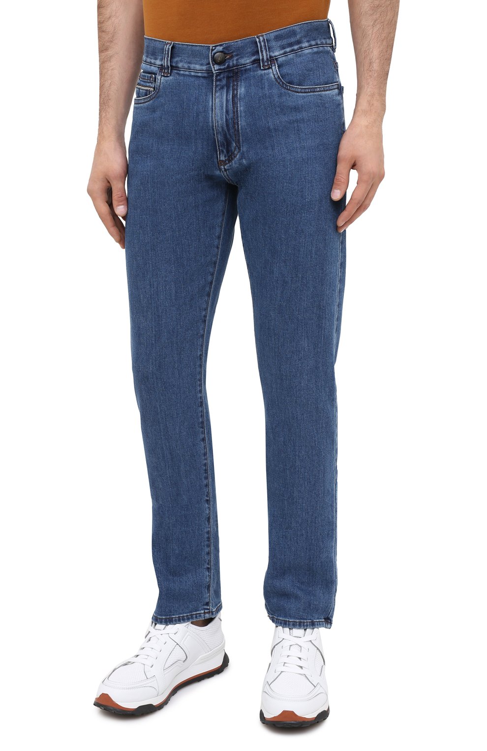 Джинсы CANALI синего цвета по цене 37800 руб., арт. 91732R/PX00818, фото 3 Джинсы CANALI, арт. 91732R/PX00818, фото 3