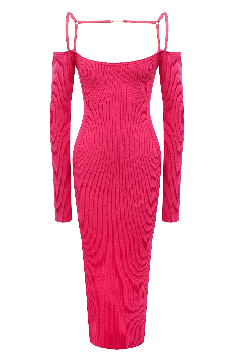 Платье из вискозы и льна JACQUEMUS, арт. 22H213KN300/2082PINK, фото 1