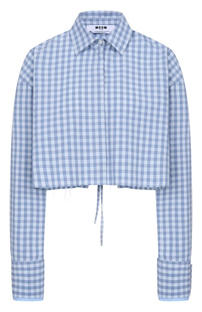 Женская хлопковая рубашка MSGM, арт. 4041MDE12Y/267108