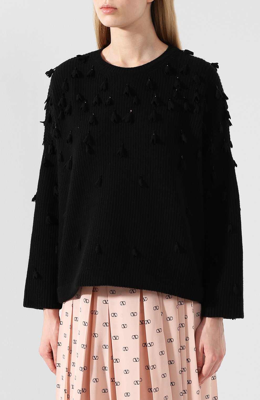 Пуловер из смеси шерсти и кашемира VALENTINO, арт. SB3KC04Y4QF, фото 3