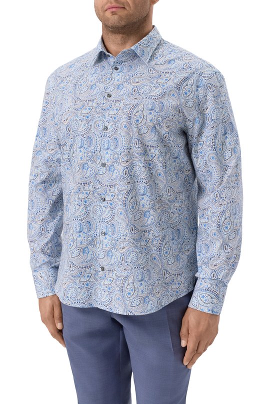 Хлопковая рубашка Van Laack VL-RETIN-SF25/172096/3XL Голубой  VL-RETIN-SF25/172096/3XL Фото 3