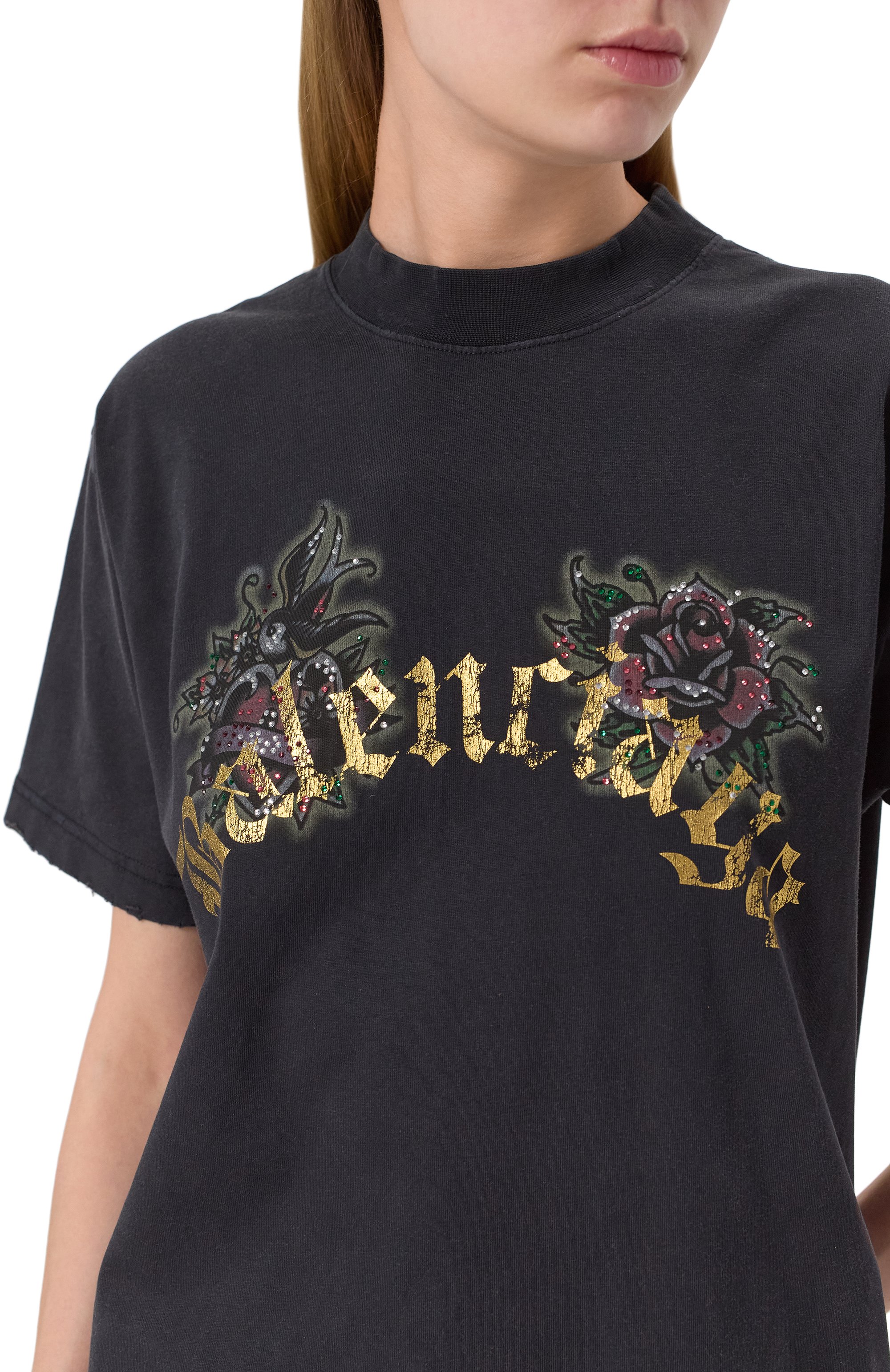 Хлопковая футболка BALENCIAGA, арт. 809122/TRVZ2, фото 5