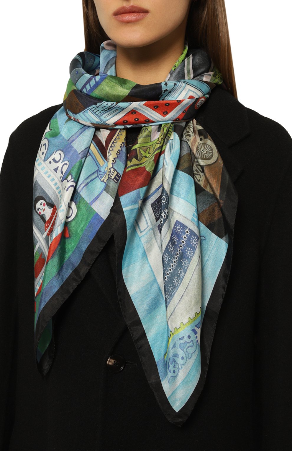 Шелковая шаль окна GOURJI, арт. 91146537/448191108, фото 2