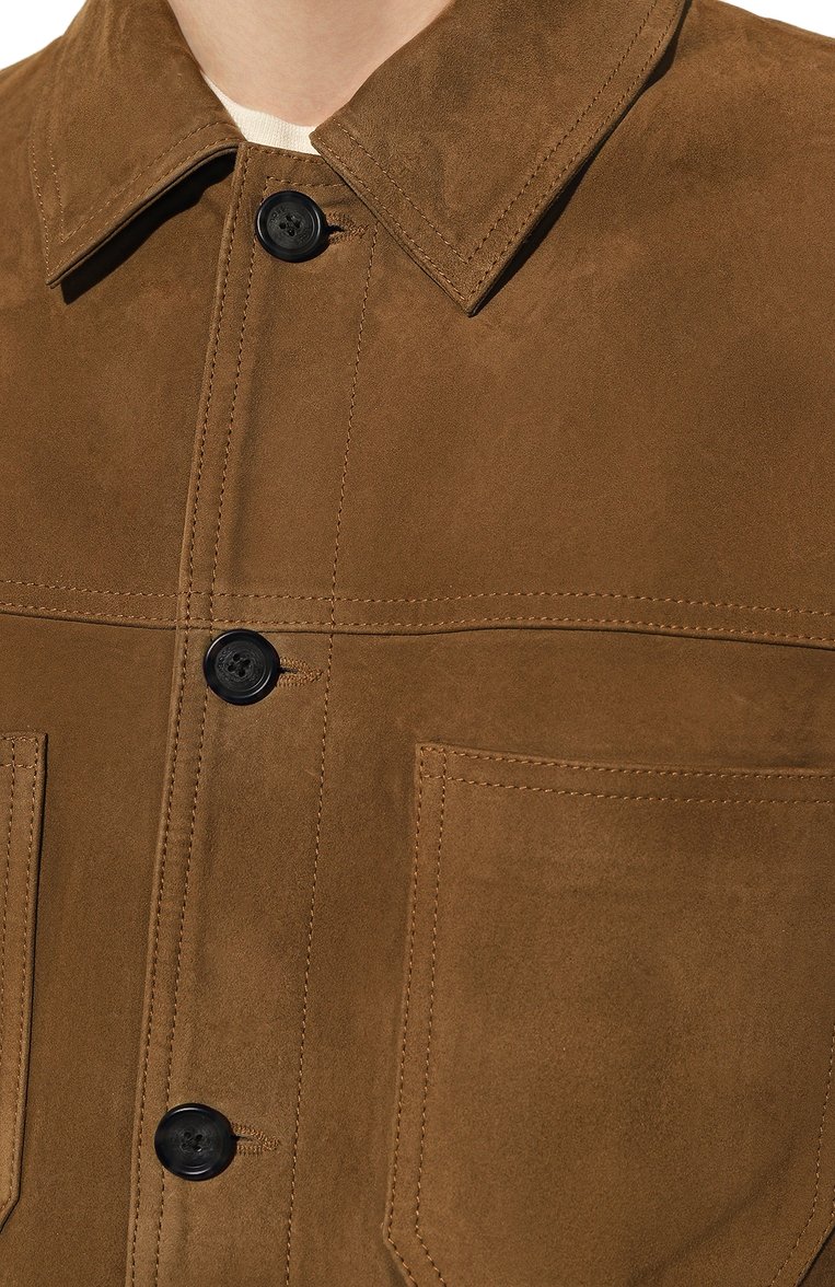 Замшевая куртка BOSS ORANGE, арт. 50485082, фото 5