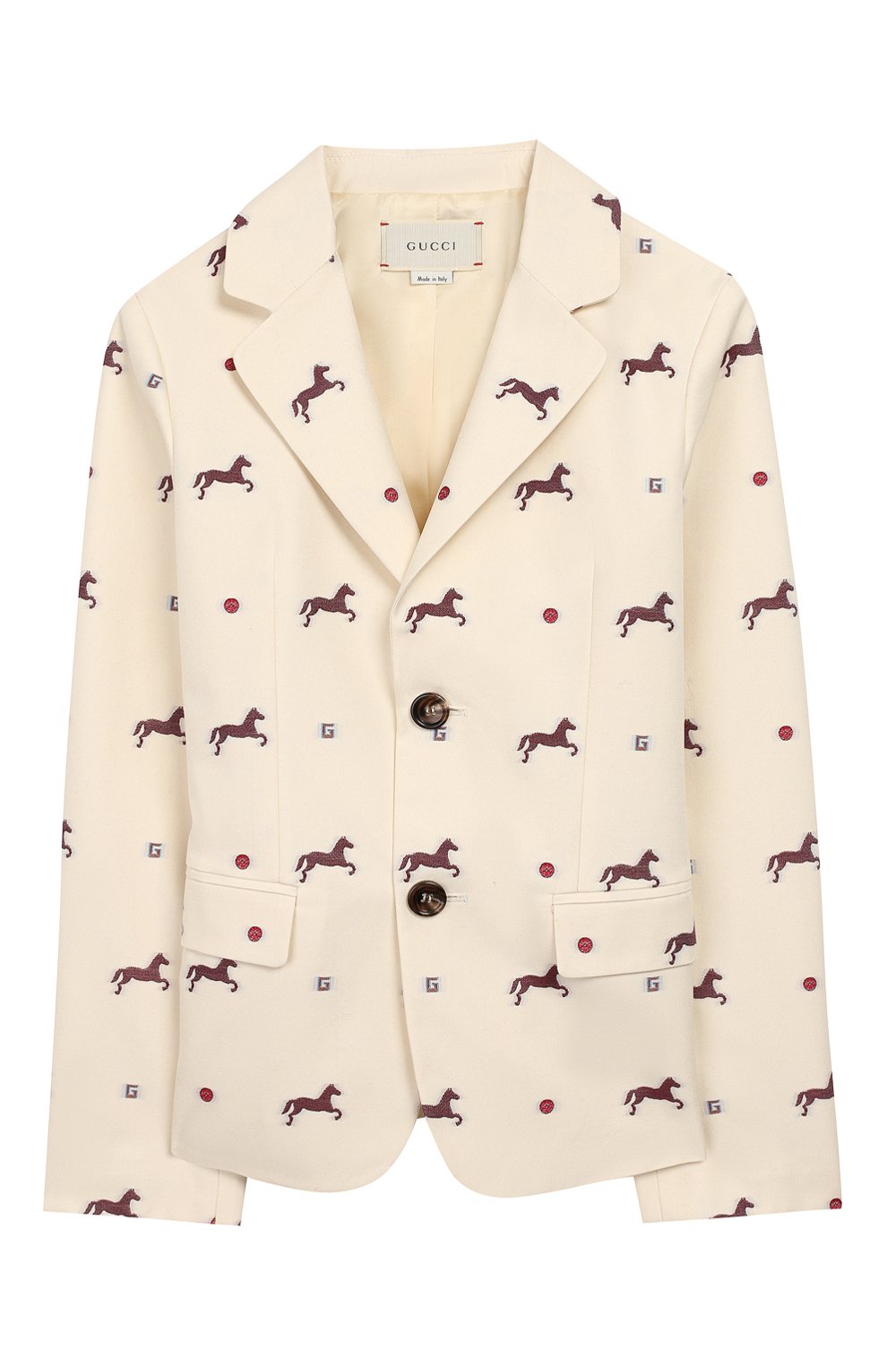 Хлопковый пиджак GUCCI, арт. 600282/XWAHA, фото 1