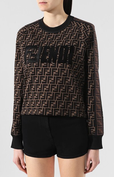 Хлопковый свитшот FENDI, арт. FS7102 A5HK, фото 3