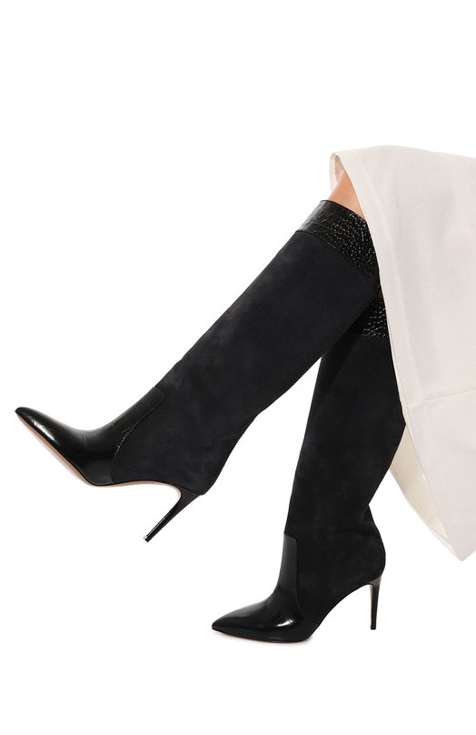 Замшевые сапоги Stiletto 85 Paris Texas PX1276/XC0V3 Чёрный  PX1276/XC0V3 Фото 3